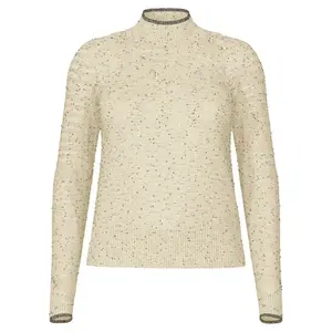 Свитер Smartwool Edgewood Mock Neck, бежевый