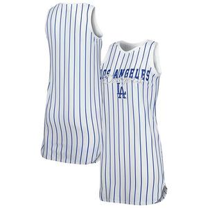 Женская ночная рубашка без рукавов concepts sport white los angeles dodgers reel pinstripe knit Unbranded