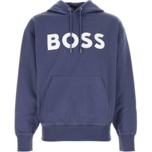 Худи на шнурке с принтом логотипа Boss HUGO BOSS, синий