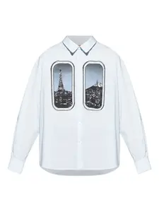 Рубашка с графическим принтом Kenzo, белый