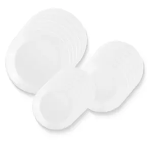 Набор столовых приборов из 18 белых предметов на 6 персон SONIA FESTA ITALIA - тарелки из закаленного стекла Festa Italia