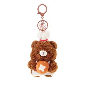 The Green Party Плюшевый подвес кремовый медведь коллекция пухлый домик высота 12см