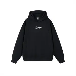 Толстовка Unisex Hooded Moderate Heavyweight HUANQIU, черный