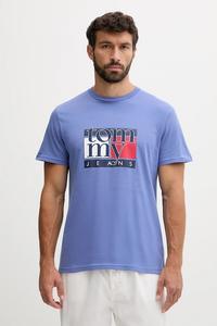 Хлопковая футболка Tommy Jeans, синий