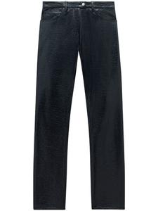 Courrèges виниловые брюки с карманами, черный