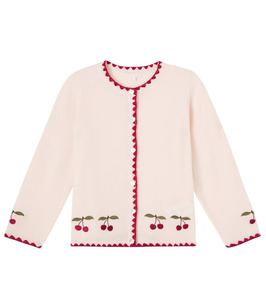 Вышитый шерстяной кардиган Collette Konges Sløjd, Off White