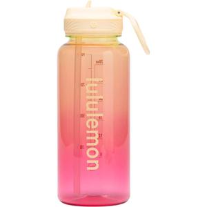 Lululemon Пластиковые стаканы для воды градиентные pink 32oz