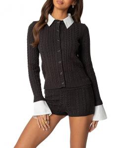 Кардиган Avey со съемными манжетами и воротником Edikted, серый