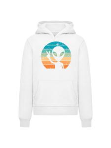 Толстовка Alien Piece Sunset белого цвета F4NT4STIC