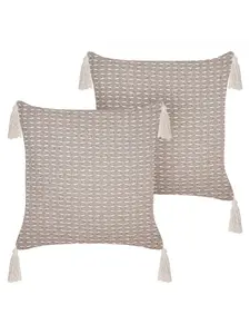 Декоративная подушка Beliani 2er Set Deko HAKONE, бежевый