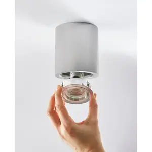 Потолочный светильник ADL9301 GU10, накладной светильник, для столовой, коридора, гостиной, поворотный Heitronic, Aluminiumfarben