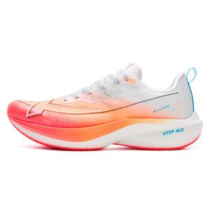 XTEP Дышащие и легкие кроссовки для бега с низким верхом, мужские, белые, оранжевые, розовые