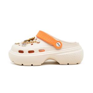 Клоги женские EXULL Q, бежево-оранжево-желтые