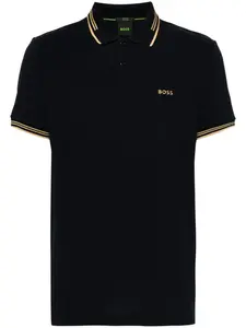 Рубашка поло с логотипом Boss, синий