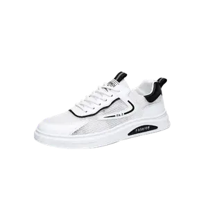 TAFN Низкие скейтерские кроссовки мужские бело-черные, цвет White Black