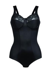 Женский корсет с вышивкой и бантиком Lucia Anita, черный