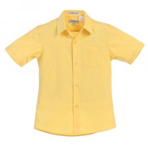 Однотонная классическая рубашка Gioberti для мальчиков с короткими рукавами, цвет Banana