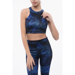 Укороченный топ AOP с принтом Off-White, Blue