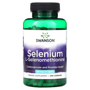 L-селенометионин Swanson Selenium 100 мкг, 300 капсул