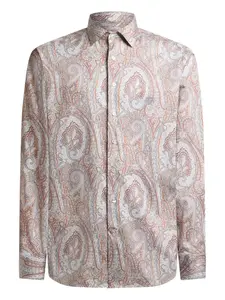 Рубашка с узором пейсли Etro, нейтральный