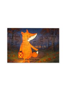 Mr. & Mrs. Panda Дизайн фонаря в виде лисы-головоломки, без надписей белым цветом