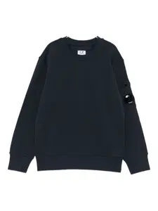 Свитшот с карманом для очков C.P. Company Kids, синий