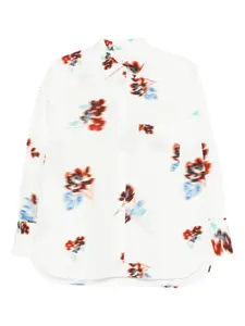 Рубашка Hazy Floral с карманом Ps Paul Smith, белый