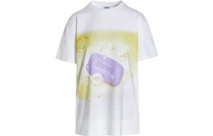 Футболка женская Loewe, белый / желтый / лиловый