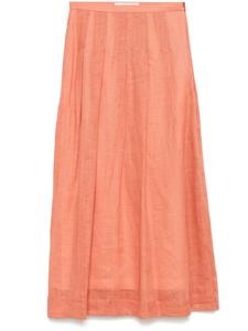 Tela плиссированная юбка макси, оранжевый