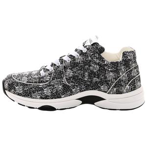 CHANEL Низкие повседневные кроссовки женские черно-белые