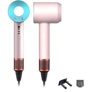 Высокоскоростной фен Leafless 1600W высокий мощность, уход за волосами, для общежития и дома HDDQ 0002 Avonlee, Macaron[High Configuration: Hydrating Negative Ion+Constant Temperature Hair Care+Fast Drying+Perforated Stands+Magnetic Nozzle]