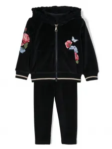 Спортивный костюм с цветочной вышивкой Lapin House, синий