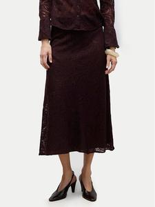 Юбка миди regular fit Urshila 10336946 Vero Moda, красный