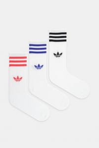 Носки 3-Stripes комплект из 3 пар Adidas Originals, белый