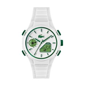 LACOSTE Часы L 33 Collection Wrist Watch Quartz Movement Silicone Strap White Dial Men's Watch, 2011364