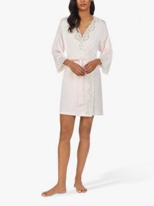 Лорен кимоно-халат из сатина с кружевными деталями Ralph Lauren, Pink