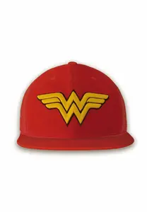 Бейсбольная кепка LOGOSHIRT "DC - Wonder Woman" с лицензионной вышивкой, красный