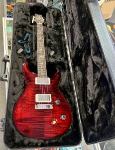 PRS McCarty Flame Maple 10 Top Fire Red Wrap Smokeburst Электрогитара с чехлом