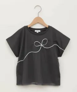 Лента, тюлевая подкладка, футболка Avv, цвет Dark Gray