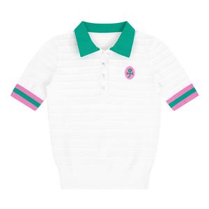 Футболка поло женская белая CASTELBAJAC