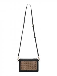 Сумка через плечо BRAID03 в цвете мокка-черный Ilse Jacobsen