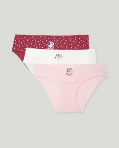 Набор из трех детских трусиков Bluey Cotton Juice, мультиколор