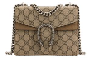 Сумка через плечо Gucci Dionysus GG Supreme Mini Коричневая