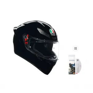 K1S сертификация CCC мотошлем полнолицевой ABS с одинарным визором унисекс для поездок на работу путешествий гонок на треке AGV, черный