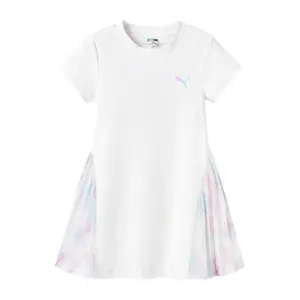 PUMA Платье performance wisedry knitted dress g raw white 10101 для детей 3-7 лет