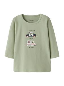 NAME IT Лонгслив 'NBMTINUS' в пастельно-зеленом цвете