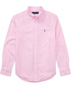 Рубашка Polo Ralph Lauren Kids Cotton Oxford Sport Shirt, цвет New Rose