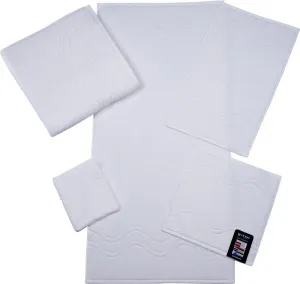 Платок ROSS "Ощущение кашемира", (6 шт.), с волнистой каймой 30х30 см (6 шт.), белый