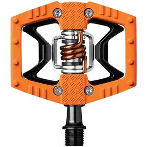 Двойной выстрел 2 педали Crank Brothers, Orange & Black/Orange Spring