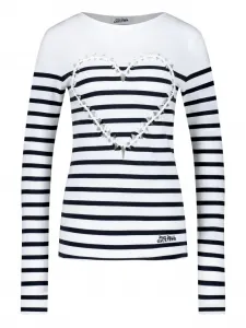 Полосатая футболка с длинными рукавами Jean Paul Gaultier, белый